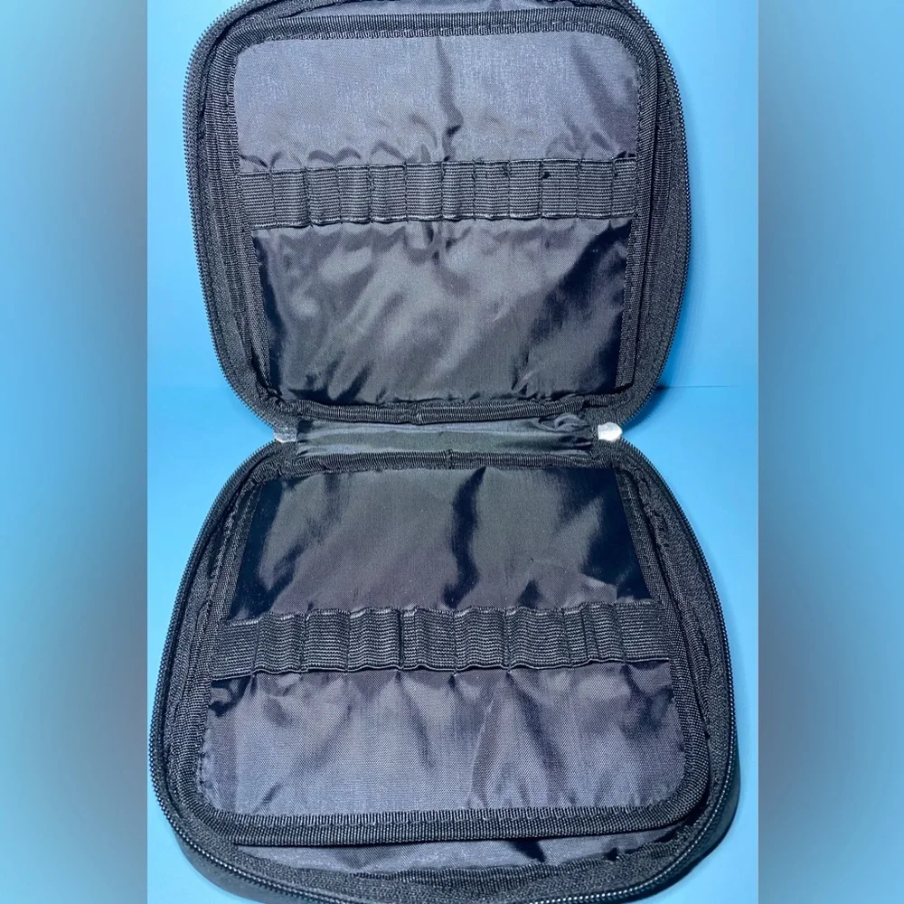 Makeup Bag‎ Cosmetic Case Travel Purse Black White Stripes